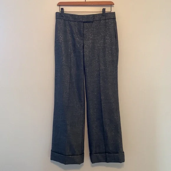 J. Crew Y2K Suit. Shimmer gold & Drk gray SZ 0. Purchased in NYC. 2007 winter. - Picture 4 of 10